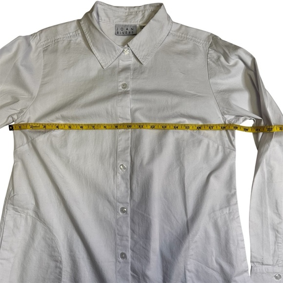 Joan Rivers Women's Classic Denim Boyfriend Shirt Size XS Has Side Pockets NWOT - Picture 9 of 13